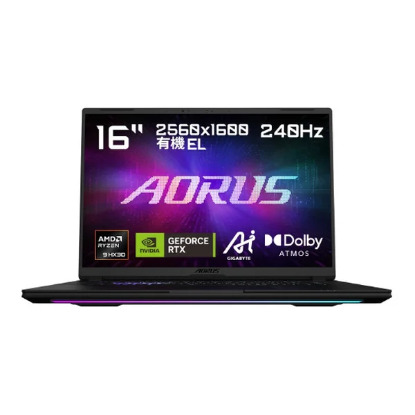 GIGABYTE ギガバイトゲーミングノート AORUS MASTER 16 6ZJM6JPE64SP [16型 /Ryzen 9 9955HX3D /RTX5090 /RAM:32GB /SSD:1TB /Windows 11 Pro /ブラックグレー]